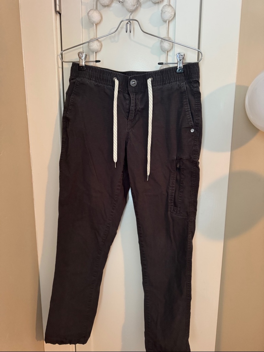 Vuori S Petite Ripstop Climber Pants Womens Grey Excellent Stretch Hiking Cargo